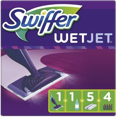 Produktbild von Swiffer Swiffer WetJet Starter Set - Alles in einem Wischsystem - Lila