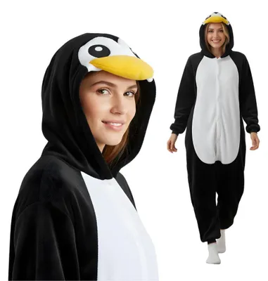 Produktbild von Onesie Kigurumi Pyjama Kostüm für Erwachsene Pinguin S: 145-155cm