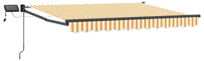 Produktbild von Manuelle Gelenkarmmarkise mit LEDs 3,5 x 2,5 m