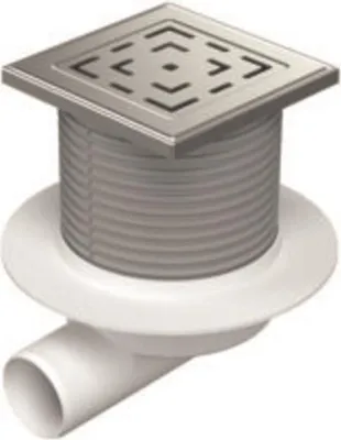 Obrázok produktu pre Chuděj Bočný podlahový odtok Neptun Labyrinth D50 Mriežka a rám z nehrdzavejúcej ocele L1 425 N x L