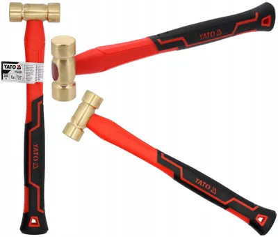 Obrázek produktu pro Yato Mosazné kladivo 300 g sklolaminátová násada