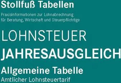 Produktbild von Tabelle, Lohnsteuer Jahresausgleich 2022