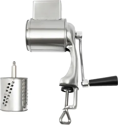 Produktbild von Reibe, Edelstahlklingen, ergonomischer Griff, Silber