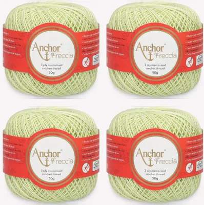 Productafbeelding van 4 bollen Anchor Freccia 6 – garen van gemerceriseerd katoen voor haakwerk (Kleur 00259)