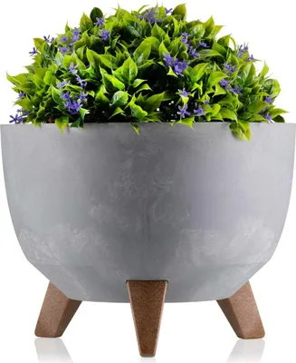 Immagine prodotto di Vaso da fiori ECO rosa, cemento grigio, 29 x 18 cm