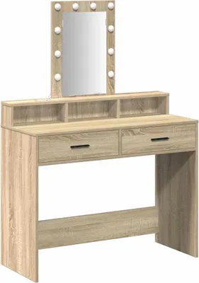 Obrázok produktu pre vidaXL Toaletný stolík s úložným priestorom hnedý 100 x 41 x 140 cm Materiál na báze dreva
