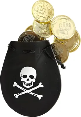 Produktbild von Piraten-Geldsack mit 12 Goldmünzen