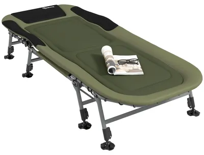 Produktbild von Campingliege Campingbett Feldbett, 200 x 85 x 40 55 cm, Grš¹n