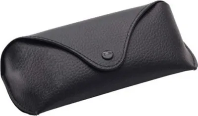 Produktbild von Portable Uni Faux Leather Eye Glasses Sunglasses Holder Box Case Cover-Schwarz