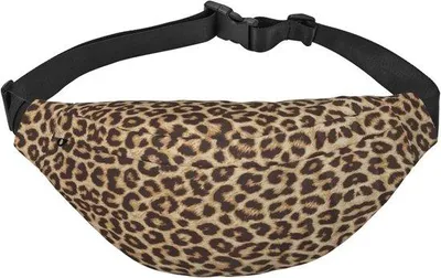 Productafbeelding van Famanu buikbandtas met luipaardprint - Verstelbare crossbodytas voor dames en heren
