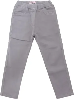 Produktbild von 8177AD pantalone bimba girl MONNALISA grey Baumwolle trousers kids