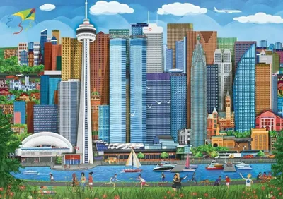 Image de EUROGRAPHICS Puzzle Picknick à Toronto 1000 Teile