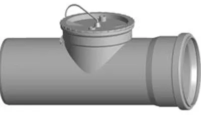 Produktbild von Wolf Revisionsrohr 2651671 DN 110, 290 mm, bis 120 °C, für Schachteinbau, PP