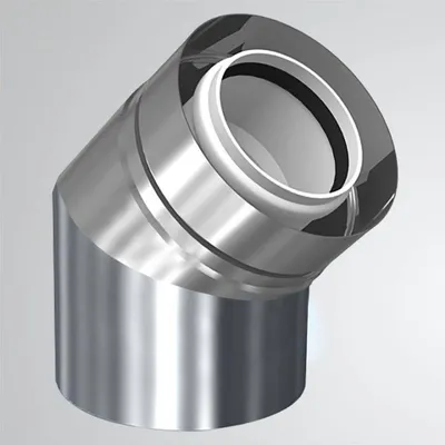 Produktbild von Bertrams LAS Bogen außen 45° DN 110/160 Edelstahl VA