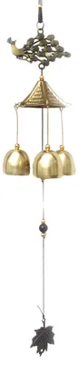 Produktbild von Windspiel Metall Pfau Feng Shui Glücksglocke Hängende Dekoration Kupferlegierung