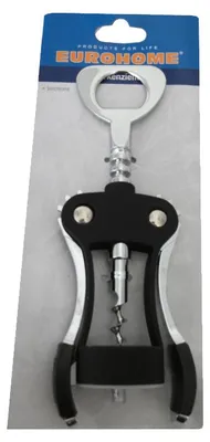 Produktbild von Hebelkorkenzieher 18 cm EUROHOME® – aus Metall, 9,5x4x23cm – verchromte EUROHOME® Hebelkorkenzieher passt in jede Küche