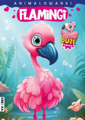 Produktbild von Animalowanki Flamingi - kolorowanka z naklejkami i angielskimi słówkami