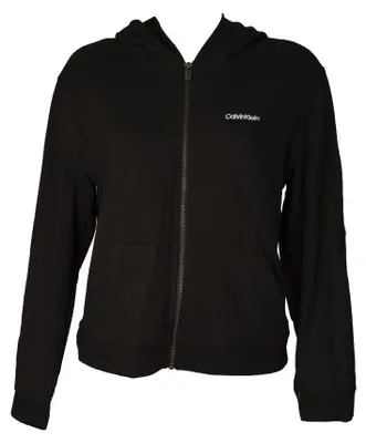 Productafbeelding van Calvin Klein dameshoodie met rits, grijs (lichtgrijs), maat XL