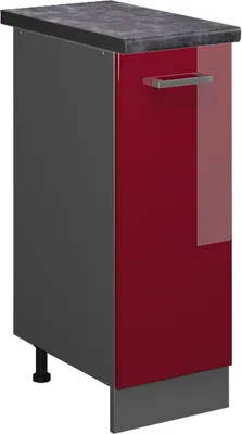 Produktbild von Apothekerschrank Vicco R-Line Rot Hochglanz 30 cm , AP Anthrazit, Model 45398