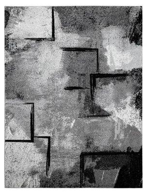 Produktbild von TT Home Wohnzimmer Teppich Kurzflor Vintage In Abstraktem Geometrischen Design Modern Größe 240x340 cm