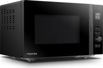 Obrázok produktu pre Toshiba MV-AM20T(BK), Na pracovnú dosku, Sólo mikrovlnná rúra, 20 L, 800 W, Vstavaný displej, Tlačidlá, Otočné