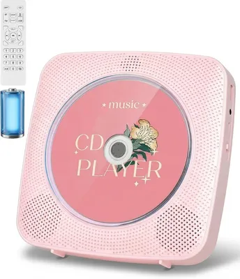 Productafbeelding van Draagbare CD Speler - Muziekspeler - Muziek Luisteren - Ingebouwde Luidspreker - 237 cm - Roze