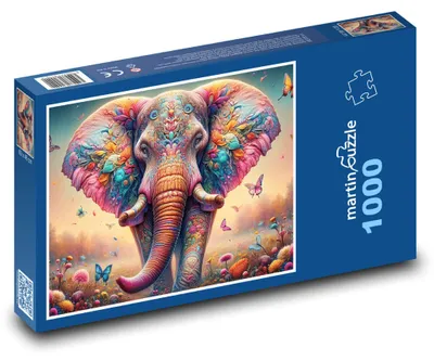 Obrázek produktu pro martinpuzzle - Puzzle 1000 - Barevný slon
