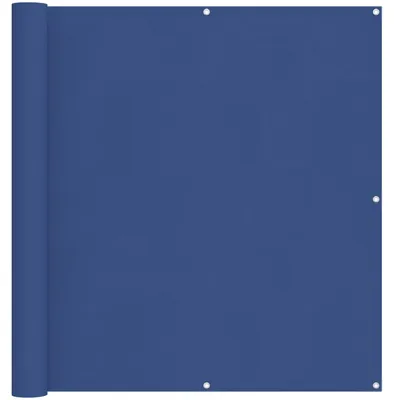 Zdjęcie produktu dla vidaXL Osłona balkonowa, niebieska, 110 x 600 cm, tkanina Oxford