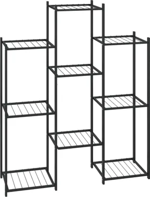 Obrázek produktu pro vidaXL Stojan na květiny 83x25x100 cm Černá litina