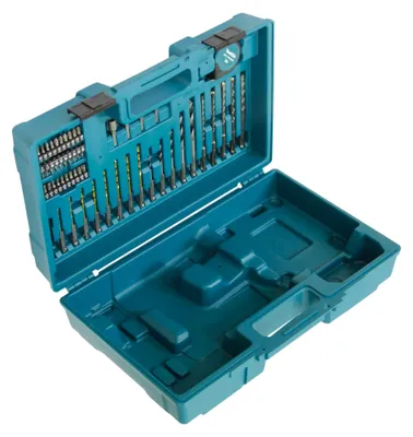 Image de Makita 183W49-4 Coffret de transport 480 x 320 x 140 mm + 65 pcs. d'accessoires SDS-plus pour marteau perforateur sans fil DHR171