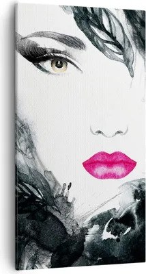 Produktbild von Bild auf Leinwand - Leinwandbild - Frau Abstraktion - 55x100cm - Wand Bild - Wanddeko - Wandbilder - Leinwanddruck - Bilder - Kunstdruck - Wanddekoration - Leinwand bilder - Wandkunst - PA55x100-3663