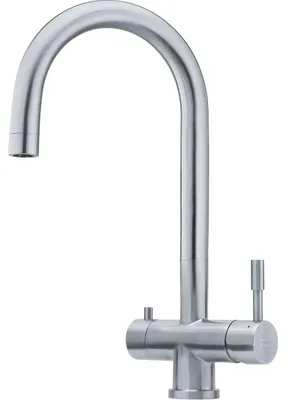 Produktbild von Franke Edelstahl Hochdruck Armatur, Wasserhahn Clear Water L Festauslauf Edelstahl Seitenbedienung 160.0705.403 - inkl.