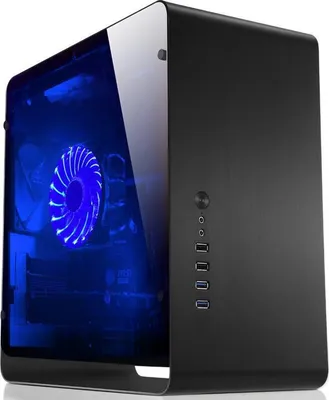 Produktbild von Jonsbo UMX3, PC, Schwarz, ITX, Aluminium, 16,3 cm, 32 cm
