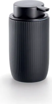 Produktbild von ZELLER Seifenspender schwarz Keramik 7,7x18 cm