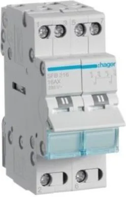 Zdjęcie produktu dla Gruppenschalter 2P 16A SFB216 (SFB216)
