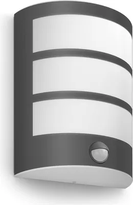 Zdjęcie produktu dla Philips Kinkiet Python 6 W, Oświetlenie zewnętrzne ścienne, Antracyt, Metal, IP44, Patio, Ogród, II