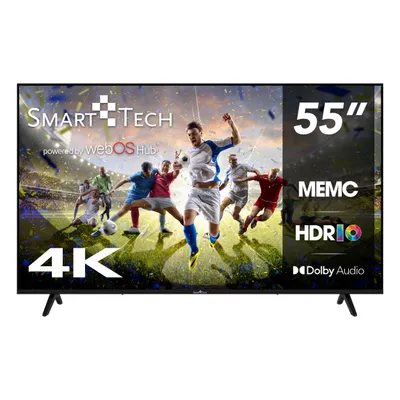 Zdjęcie produktu dla Smart Tech 55UW02K, telewizor 4K UHD 55" Smart LED, Netflix, YouTube, Amazon Prime Video, Disney+