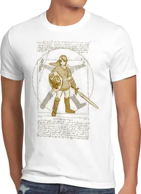 Produktbild von style3 Vitruvianischer Link Herren T-Shirt snes legend