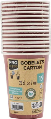 Productafbeelding van PROnappe 89115I 15, wegwerp koffbekers, 200,0 ml