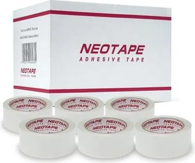 Zdjęcie produktu dla Taśma AKRYL Transparent 48mm/90m NEOTAPE, zgrzewka - 6 rolek