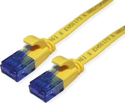 Produktbild von VALUE Patchkabel Cat.6A (Class EA) UTP, extra-flach, gelb, 1,5 m