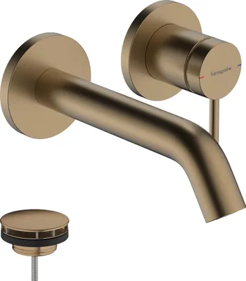 Immagine prodotto di hansgrohe Tecturis S Mitigeur monocommandé pour lavabo encastré pour montage mural, saillie 165 mm, 73350140, 73350140