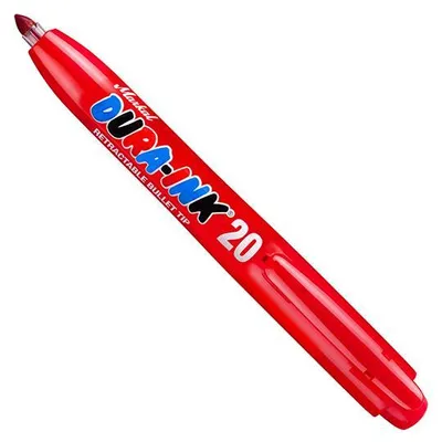 Imagen del producto de Marcador de tinta permanente 20. Color: Rojo