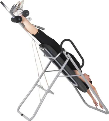 Produktbild von Massageliege, Inversionsbank mit grauem Rahmengestell, div. Farben, Farbe:43 schwarz