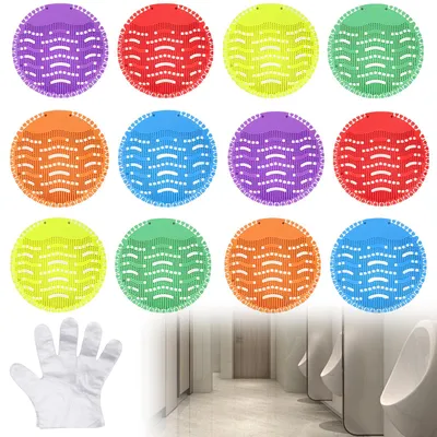 Urinal-Siebe 20er-Pack, 6 Farben, Duft, 30 Tage Frische, Spritzschutz