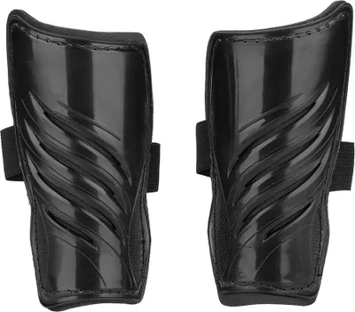 Image de 1 paire de protège-tibias de football pour enfants, protège-tibias de football pour enfants, protection pour les jambes, noir
