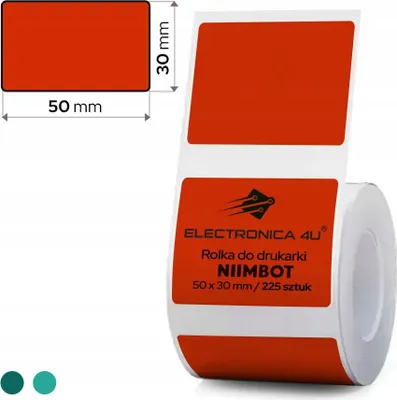Image de Étiquettes autocollantes thermiques à transfert thermique Niimbot M2 M3 50x30