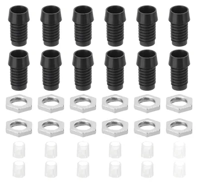 LED-Halter-Clip für 3-mm-LEDs, 60 Stück, schwarz, Kunststoff
