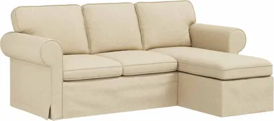 Obrázok produktu pre vidaXL Pohovka krémová 195 x 138 x 80 cm látková