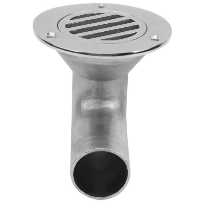 Zdjęcie produktu dla Langlebiger Bootsbodenabfluss 316 Edelstahl Marine 90 Grad Deck Wasserabfluss 32 mm